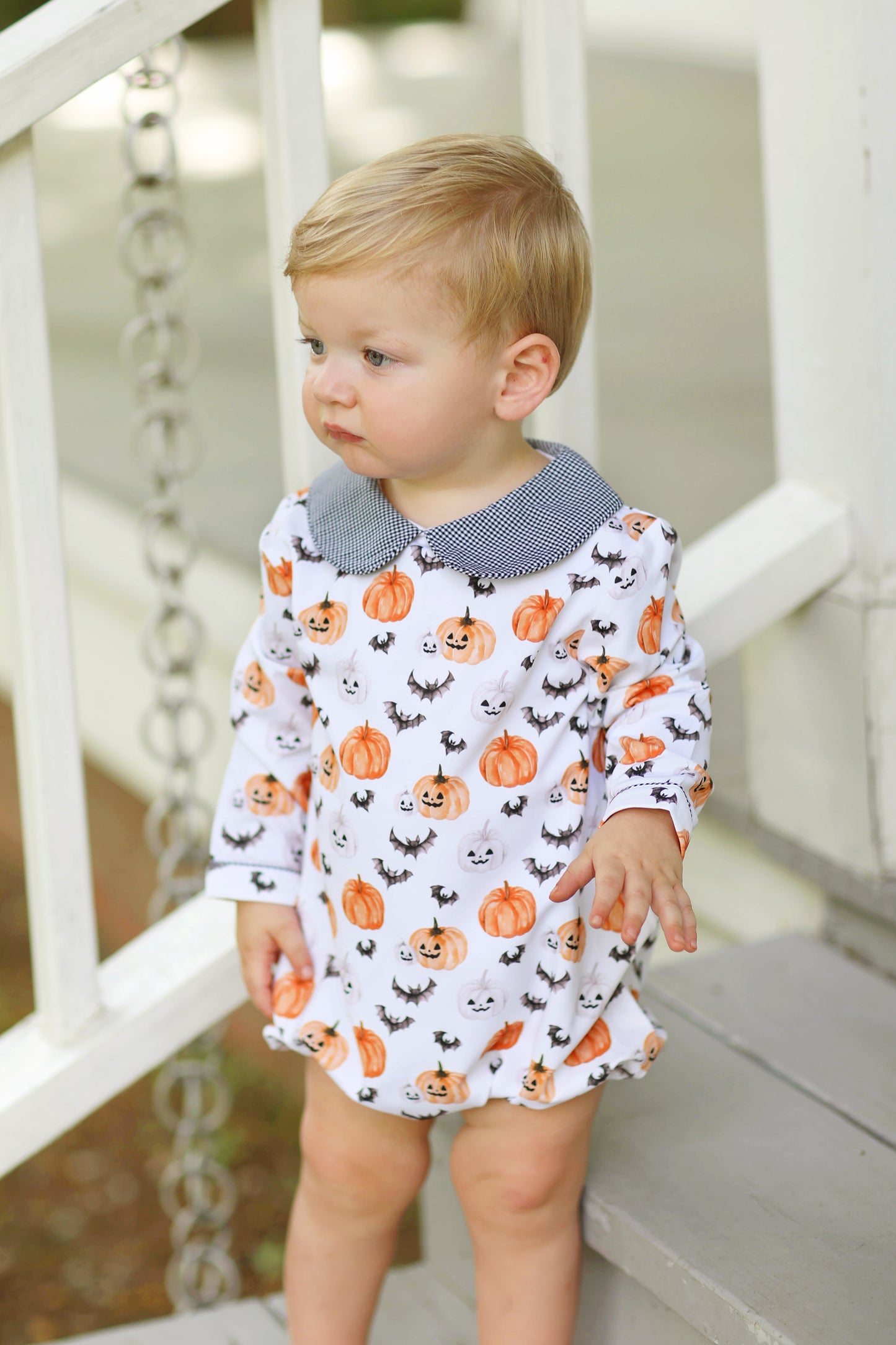 Halloween Print Jersey Knit Bubble