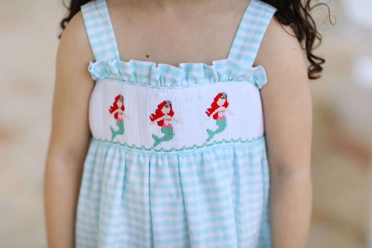 Little mermaid 2025 smocked dress