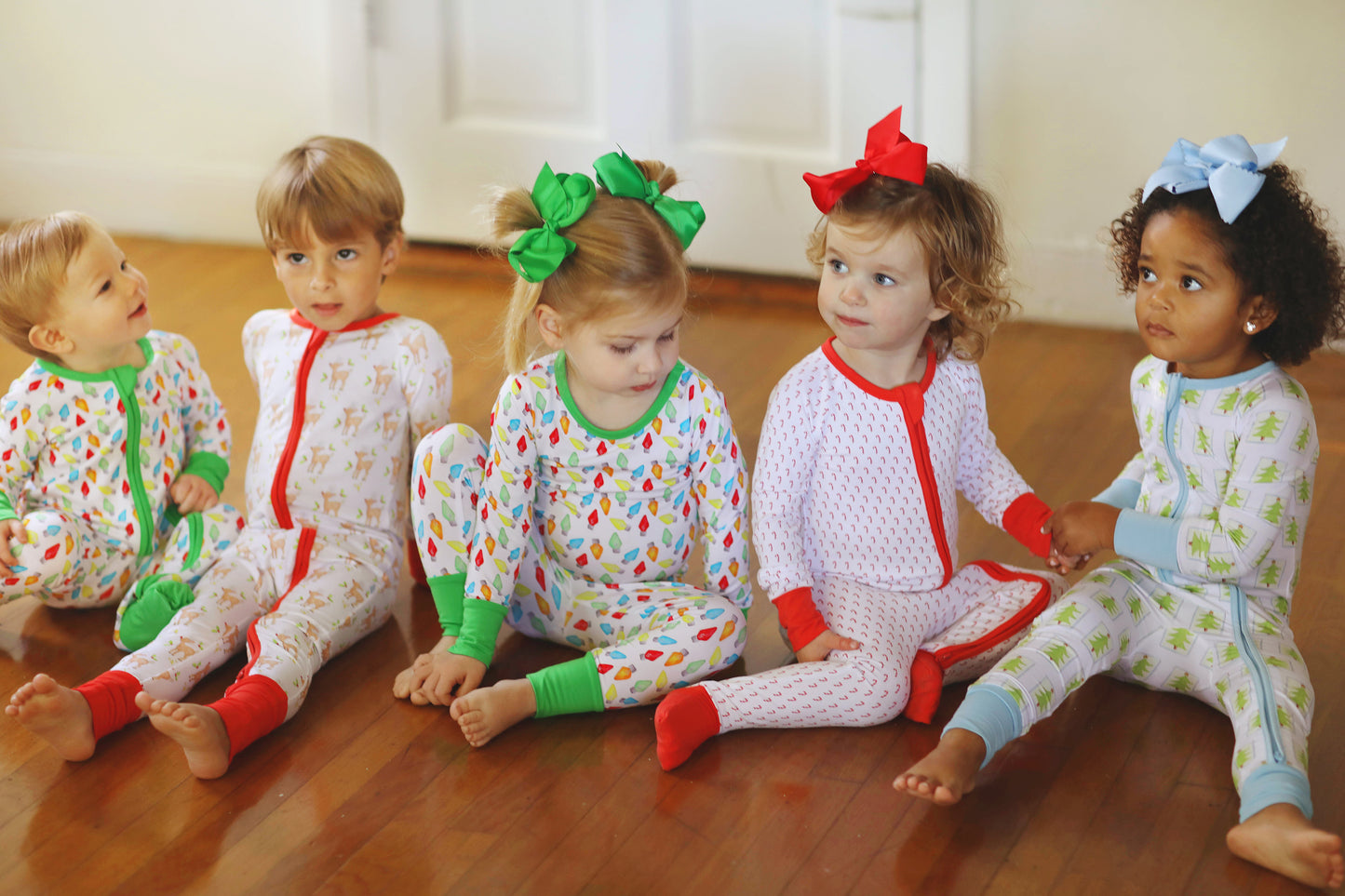 Bamboo Convertible Zip-Up- Christmas Lights (Unisex) Luella Lane