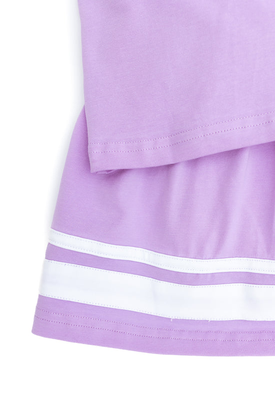 Lavender Knit Tennis Skort Set