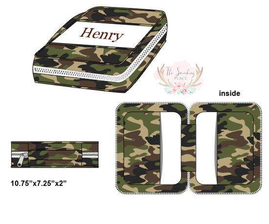 Camo Name Embroidered Bible Case