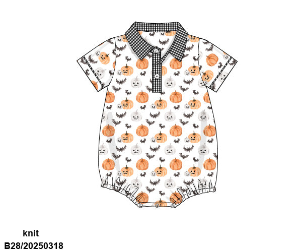 Halloween Print Jersey Knit Bubble