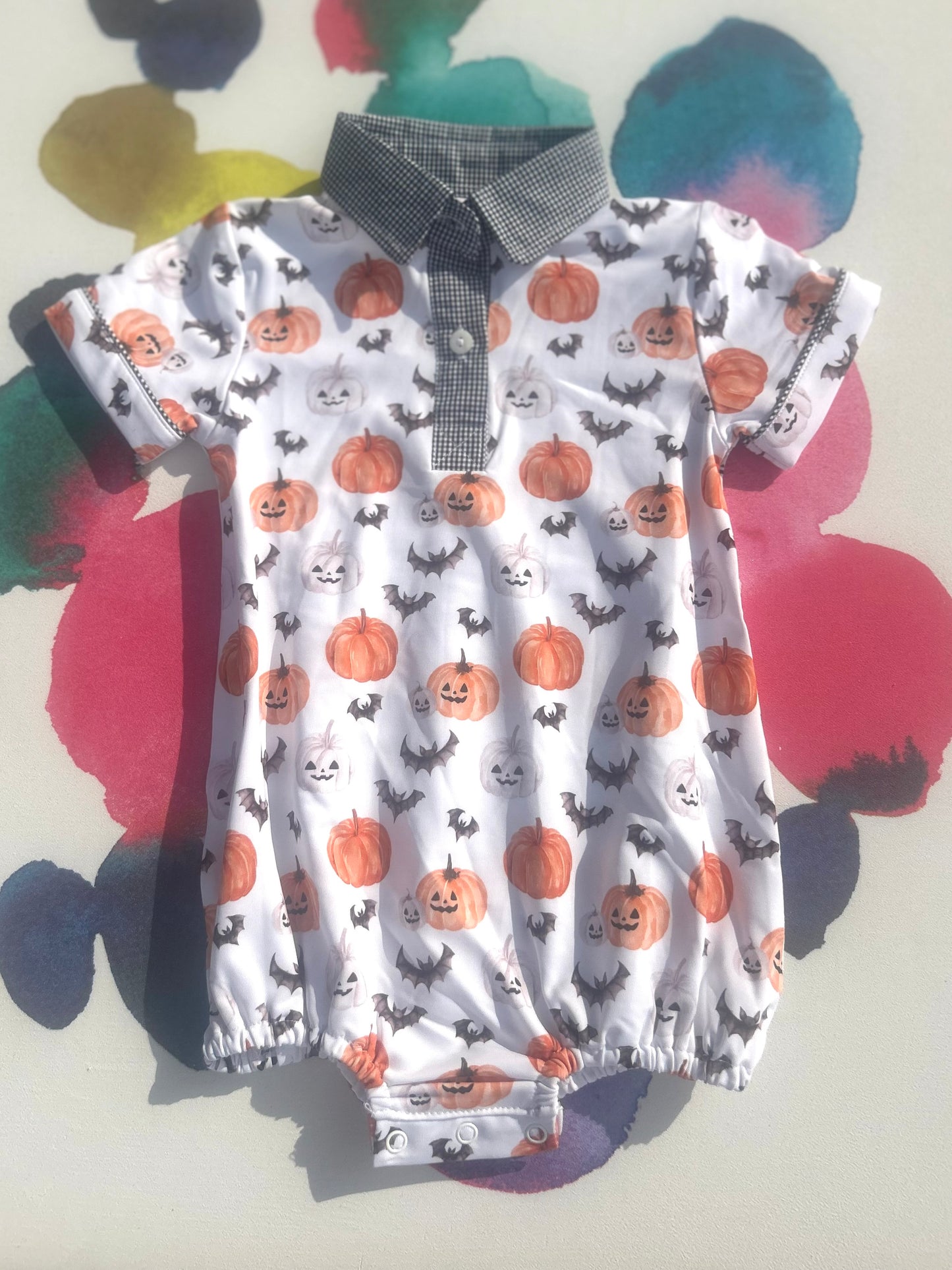 Halloween Print Jersey Knit Bubble