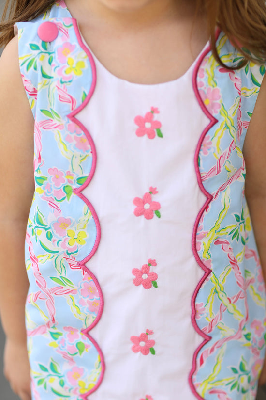 Resort Floral Embroidered Bubble