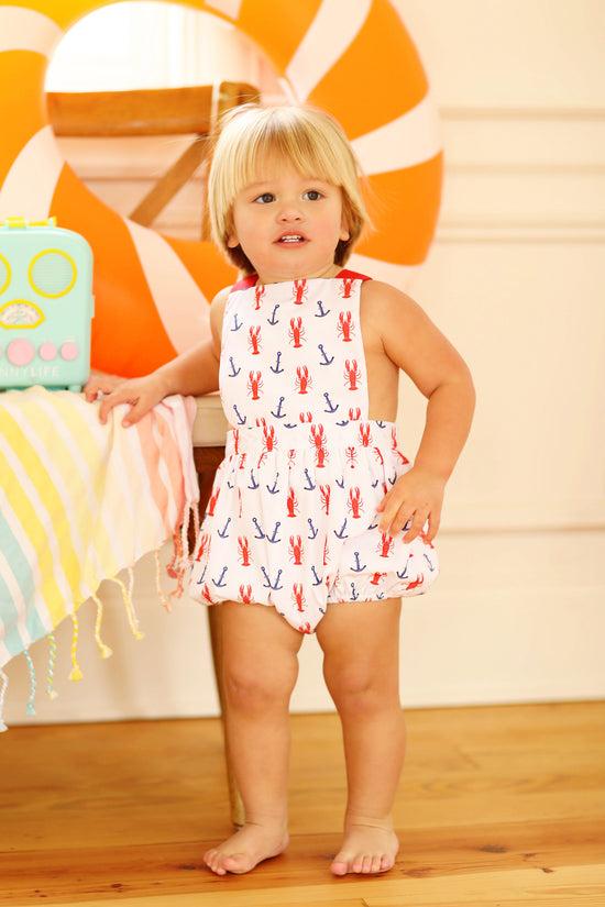 Lobster Anchor Print Sunsuit