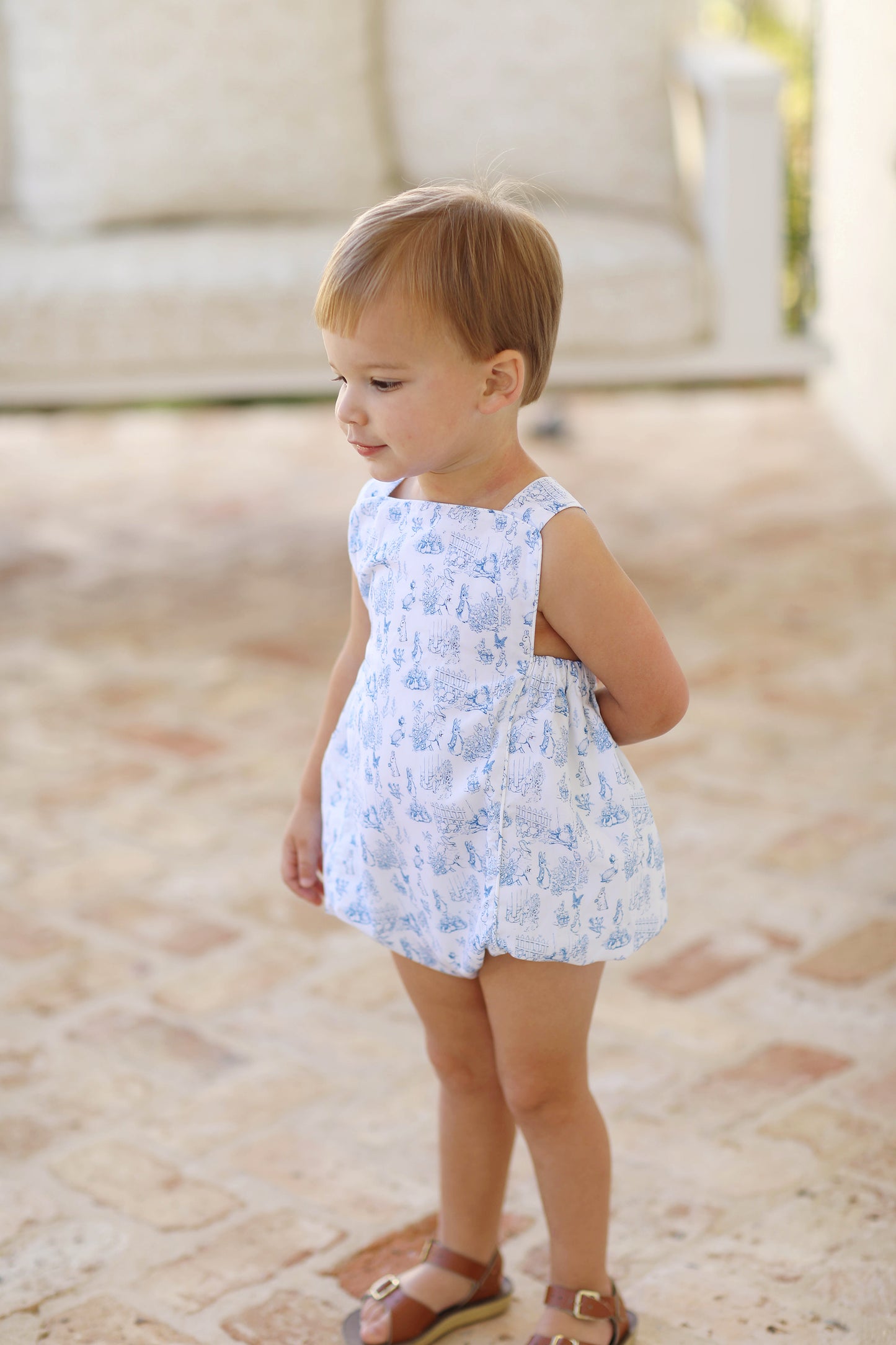 Bunny Toile Sunsuit