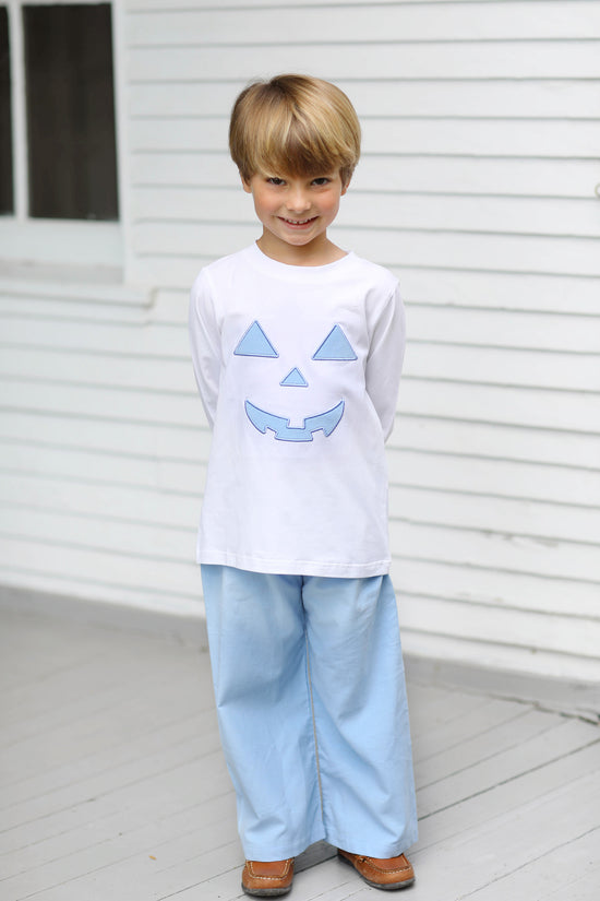 Jack O Lantern Blue Corduroy Pant Set