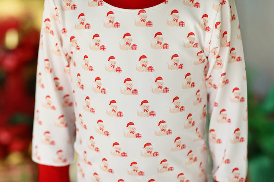 Puppy Dog Christmas Knit Pajamas Set-Unisex