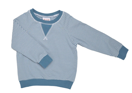 Slate Stripe Knit Pullover