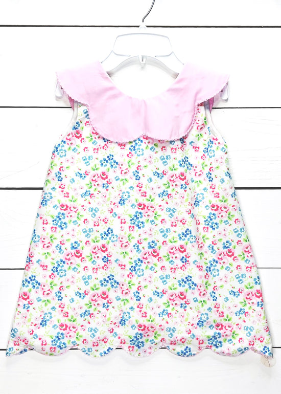Floral Scalloped Dress