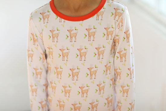 Bamboo Pajamas Set- Rudolph (Unisex) Luella Lane