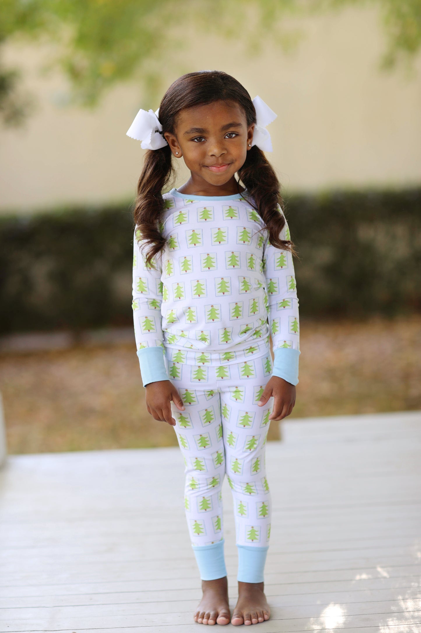Bamboo Pajamas Set- Christmas Trees (Unisex) Luella Lane