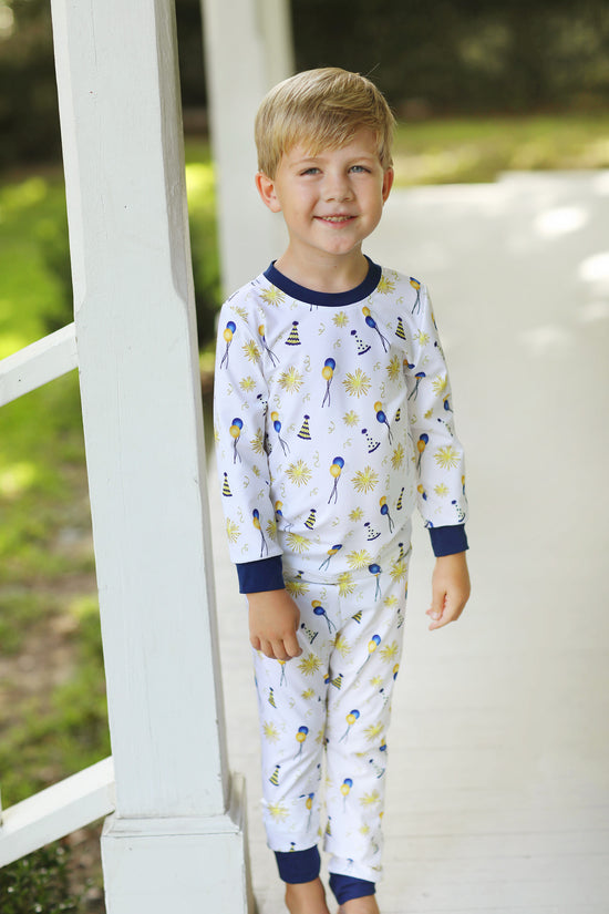 Knit New Year's Eve Pajama Set